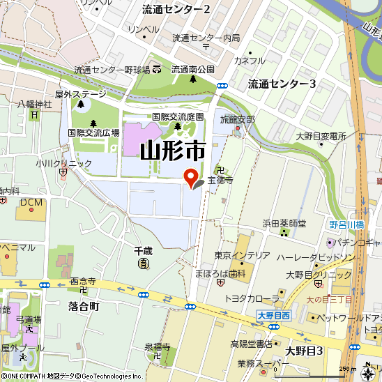 ブリヂストンタイヤサービス東日本 株式会社　山形流通団地店付近の地図